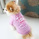 Pet Dog Cloth Teddy Hamburger Printed Vest