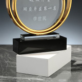 Crown Metal Style Crystal Trophy Optical Award