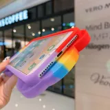Pop It Fidget Toys Rainbow Bowknot Soft Silicone iPhone Case For iPhone 12 11 Pro Max 12