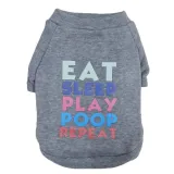 Pet Dog Cloth Security Slogan Solid Color Puppy Cloth