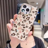 Electroplate Leopard Print Drop Proof Phone Case for iPhone13 12 11 Pro Max
