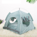 Summer Leopard Washable Breathable Tent Dog Cat Pet Kennel