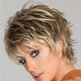 Women Synthetic Pretty Short Curly Hair Natural Wig