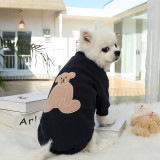 Dog Cat Clothes Coat Sweater Cartoon Bear Undershirt