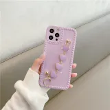 3D Heart Frame Drop Proof Phone Case for iPhone13 12 11 Pro Max with Love Heart Chain Wristband