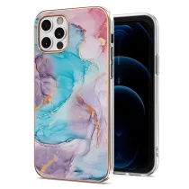 Electroplated Splicing Marble Scale Butterfly Drop Proof Phone Case for iPhone13 12 11 Pro Max
