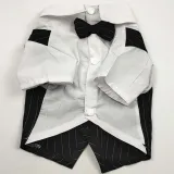 Pet Dog Cloth Schnauzer Teddy T-shirt and Vest Suit Formal Apparel Outfit