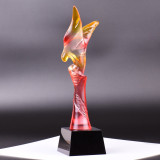 Eagle Resin Style Crystal Trophy Optical Award