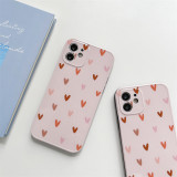 Printed Love Heart Pattern Drop Proof Phone Case for iPhone13 12 11 Pro Max