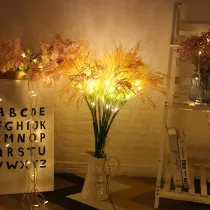 Home Decoration Pieces LED Fairy String Light Cluster Light With Flower