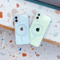 Transparent Magnetic Attraction Phone Case for iPhone13 12 11 Pro Max