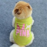 Pet Dog Cloth Teddy Printed Doggy Puppy Breathable Vest Cloth