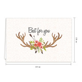 Flat Standard Feather Greeting Cards