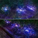 Waterproof Ground Grass Fireworks String Led Lawn Solar Powered Lamp LED Outdoor Garden Light