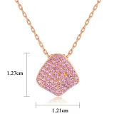 Sterling Silver Pear Cut Pave Zirconia Pendant Necklace