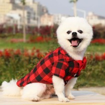 Pet Dog Cloth Lattice Bow Tie Prince Puppy Cloth