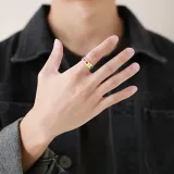 Jewelry Men Women Ring Stainless Steel Ring Rainbow Heart Gay & Lesbian Pride Couple Wedding Rings