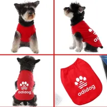 Pet Dog Cloth Slogan Keep Warm Outdoor Hooded Sweatshirt Puppy Cloth