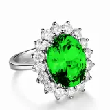 Zircon Fashion FloweWomen Ring Jewelry Inlaid Diamond Adjustable Size Women Ring