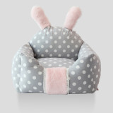 Rabbit Ear Sofa Shape Warm Winter Washable Dog Kennel Pet Bed