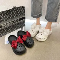 Women Closed Toe Slide Clogs Hollow Out Platform Sandals