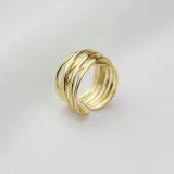 Silver Zircon CHIC Fashion Jewelry Inlaid Diamond Adjustable Size Women Ring