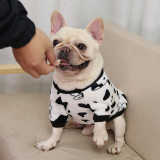 Pet Cartoon Pattern Printed Soft Fleece Puppy Clothes Shirt Outfits Sweatshirt
