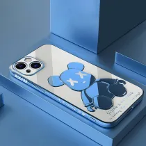 Cartoon Electroplated Bear Phone Case for iphone13 12 11 Pro Max