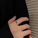 Fashion Rings Set For Women Ladies Trendy Metal Alloy Heart Opening Finger Ring Wedding Gifts Jewelry