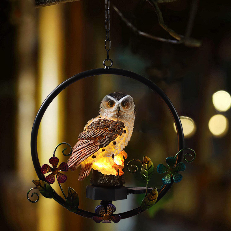 Garden Owl Solar Lights Solar Garden Lawn Light Path Yard Owl Animal Ornament Lamp Outdoor Decor Lamp For Garden Yard Decoration