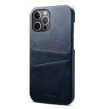 Pure Color Leather Drop Proof Phone Case for iPhone13 12 11 Pro Max with Card Slot