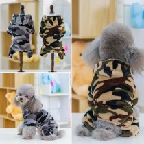 Pet Dog Cloth Camouflage Hooded Sweatshirt Puppy Cloth