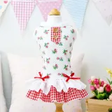Pet Dog Cloth Teddy Schnauzer Princess Wedding Lace Dress Puppy Cloth