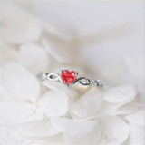 Loving Heart Zircon Fashion Jewelry Inlaid Diamond Women Ring