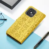 Leather Printed Animal Paw Flip Wallet Drop Proof Phone Case for iPhone13 12 11 Pro Max
