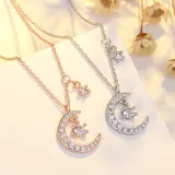 Choker Star Pendant Simple Charms Chain Women Fashion Accessories Jewelry Moon Necklace