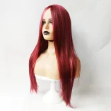 Women Parting Straight Synthetic Wig Natural Long Hair Wigs