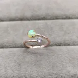 Sterling Silver Solitaire Round Cut Zirconia and Gem Gemstone Rings