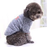 Pet Dog Classic Slogan Soft Clothes Fleece Cat Warm Coat