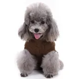 Pet Dog Cloth Solid Color Keep Warm Sweater Puppy Cloth