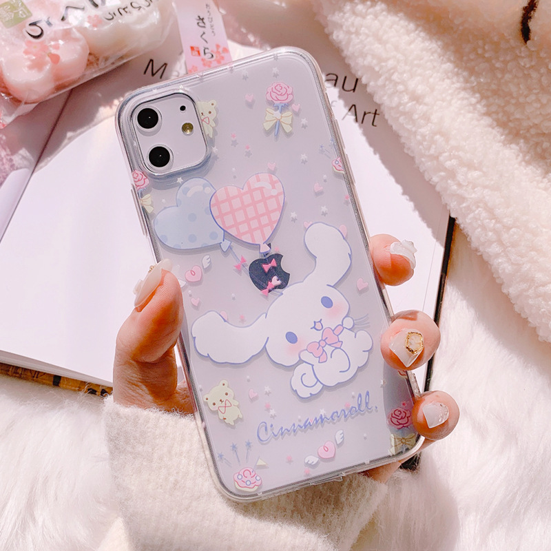 Cute Balloon Cinnamoroll Phone Case for iphone13 12 11 Pro Max