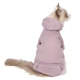 Pet Dog Cloth Solid Color Hooded Sweatshirt Puppy Cloth
