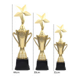 Kindergarten School Children's Competition Star Style Metal Trophy Award