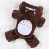 Pet Dog Clothes Cartoon Totoro Hoodie Flannel Sleepwear With Hat
