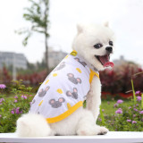 Pet Vest for Small Dogs Cat T-Shirts Cartoon Print Soft Cotton Pajamas