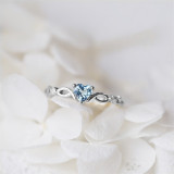 Loving Heart Zircon Fashion Jewelry Inlaid Diamond Women Ring