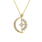 Choker Star Pendant Simple Charms Chain Women Fashion Accessories Jewelry Moon Necklace