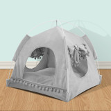 Summer Leopard Washable Breathable Tent Dog Cat Pet Kennel