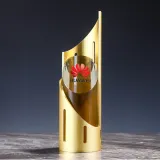 Creative Five-pointed Star VU Type Medal Style Crystal Trophy Optical Award