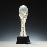 Carved Metal Style Crystal Trophy Optical Glass Award
